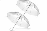 Muntel® Parapluie Transparent - Transparent - Pour Adultes - Ø 94 cm - 4 pièces