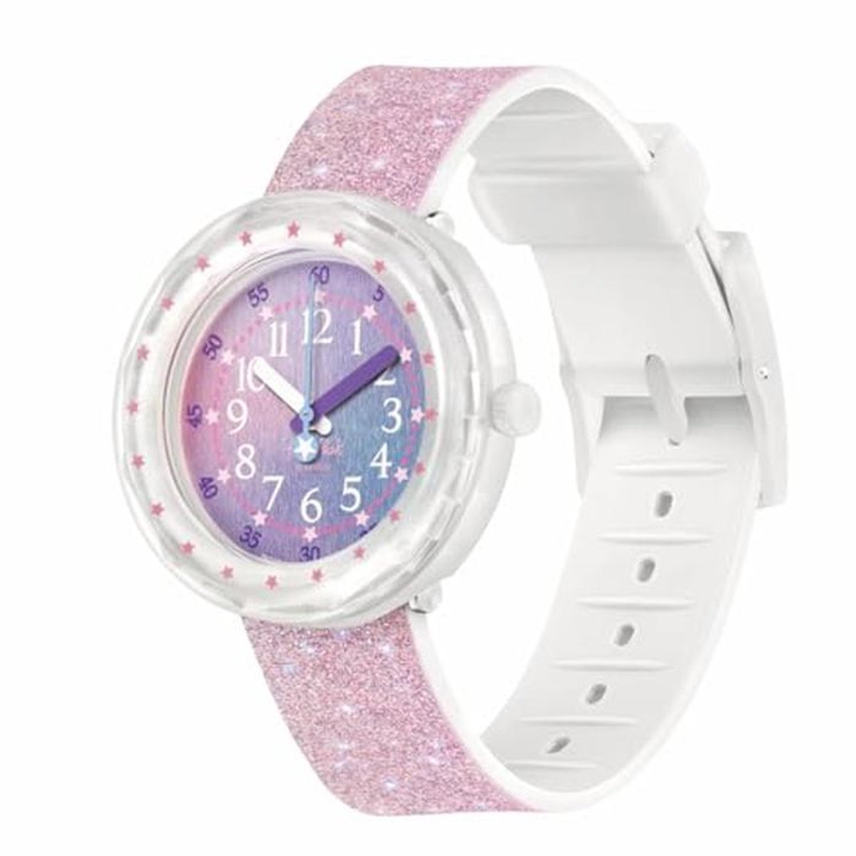 Meerkleurig Analoog Kinderhorloge met Strepen