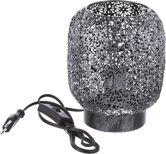 Nachtlampje metaal 40 Watt wit - Ø 15 x H 20 cm — afbeelding 2