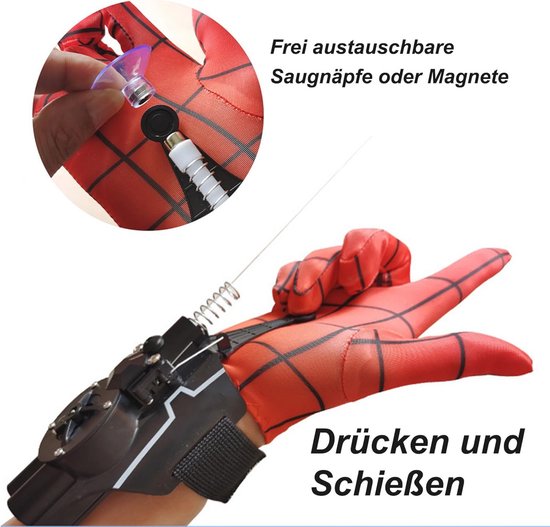 Spinnenweb-werper met automatische touwterughaling voor cosplay en Halloween — afbeelding 4