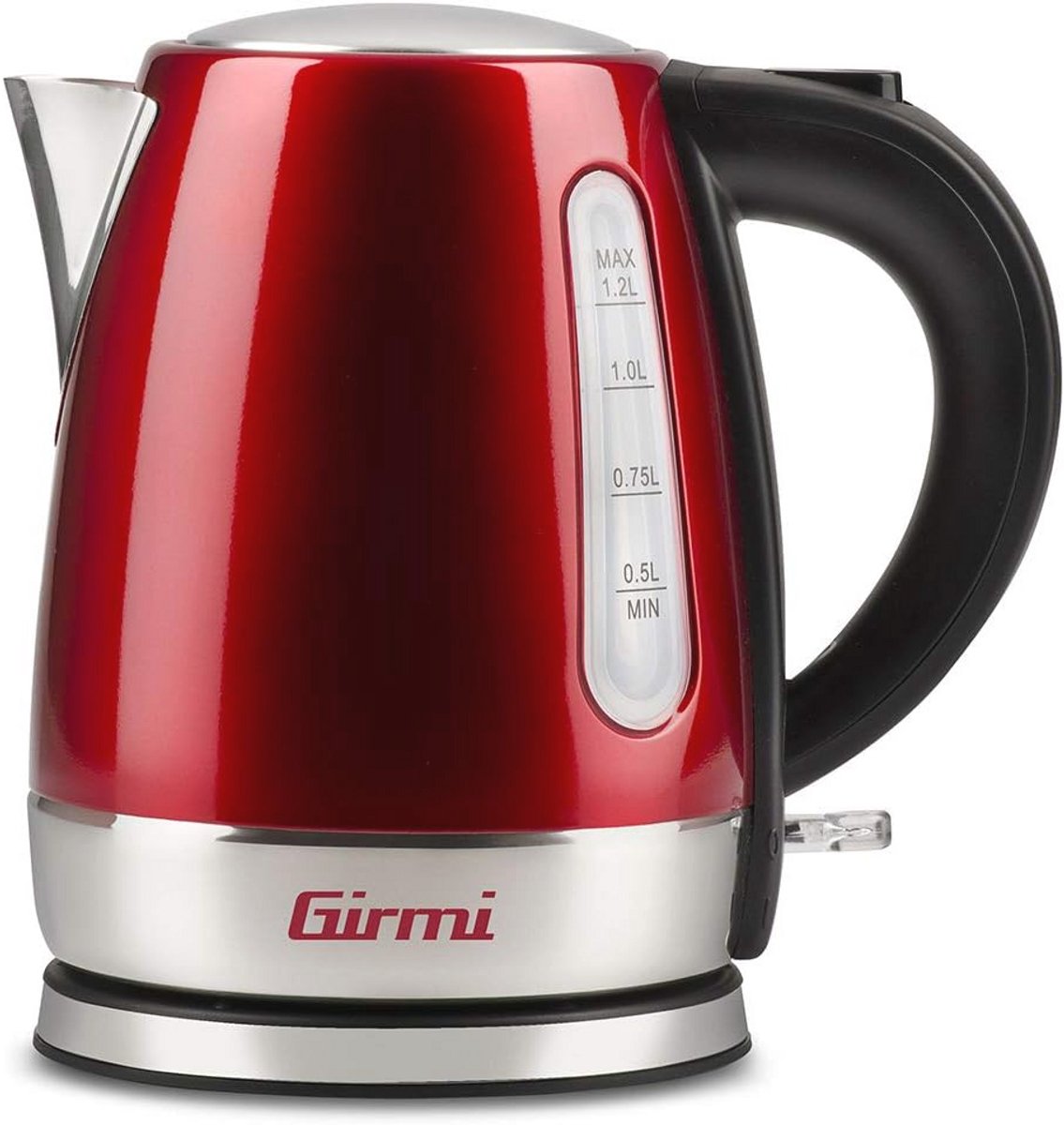 Draadloze RVS Waterkoker 1.2L 1630W - Rood