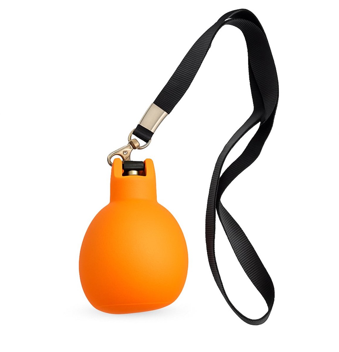 Knijpfluit met Koord - Oranje - Handfluit - Scheidsrechterfluitje - Hondenfluitje - Veelzijdig Inzetbaar - Compact en Lichtgewicht