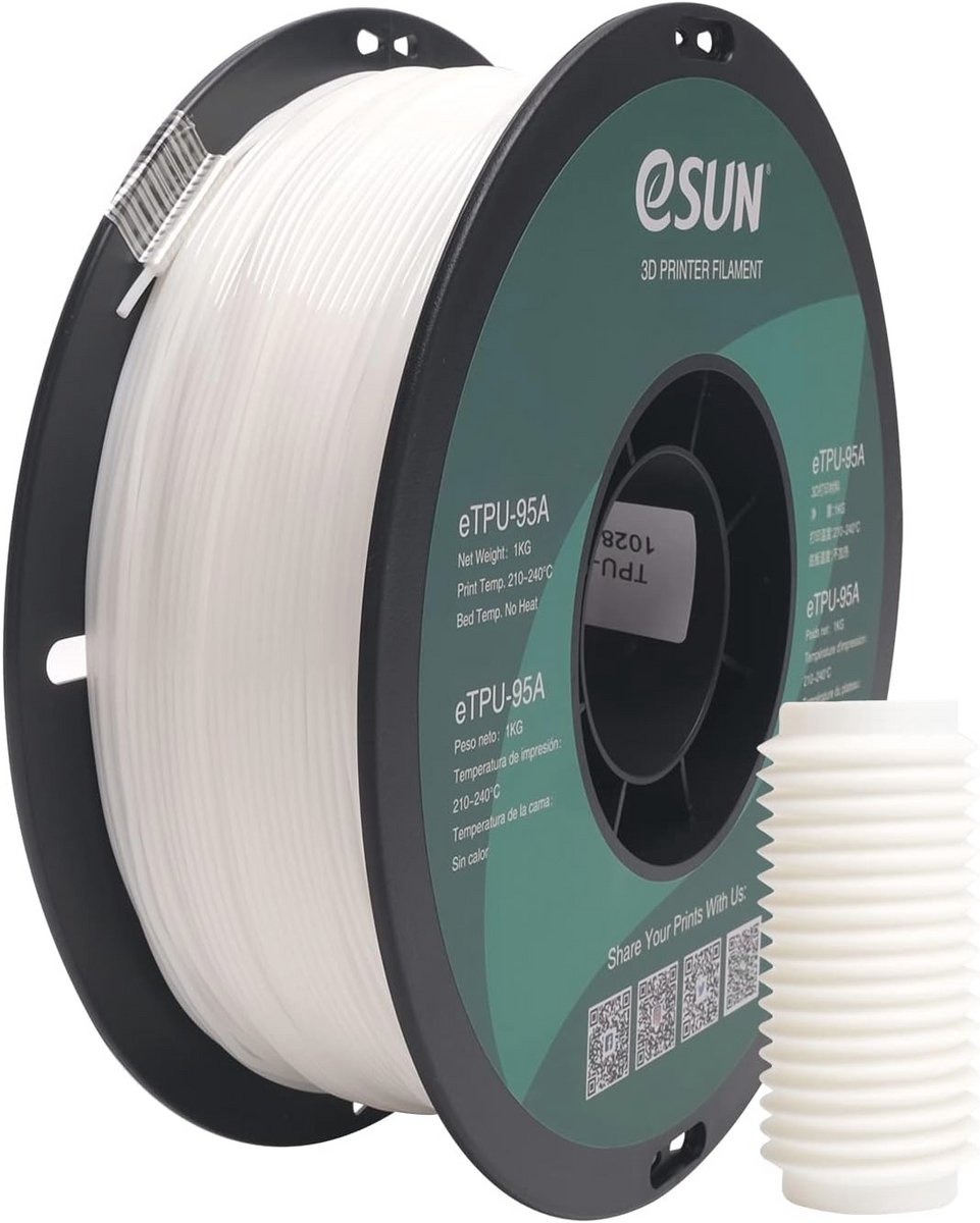 Flexibel TPU 3D Printer Filament 1.75mm - 1KG - Hoogwaardige Kwaliteit