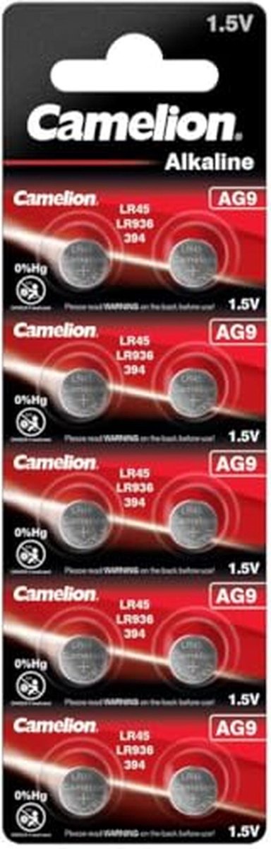 Alkaline knoopcellen 1,5 V - Verpakking van 10 stuks
