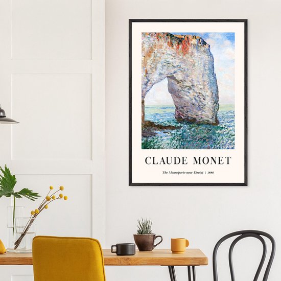 Affiche Claude Monet - Le Manneport près d'Étretat 50x70 cm - Décoration Salon - Décoration Chambre - Décoration - Décoration murale - Décoration murale Salon - Décoration murale Chambre - Décoration murale - Décoration murale Salon