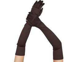 Lange dames handschoenen - extra lange satijnen stretch satijnen handschoenen - vintage feest dameshandschoenen - bruidshandschoenen - geschikt voor bruiden bruiloft opera theekransje