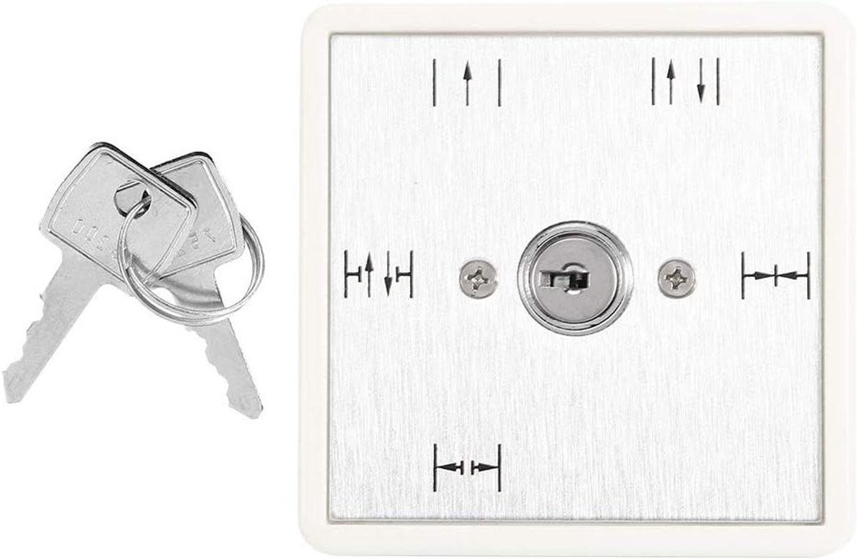 EGoods - Automatische schuifdeur met 5 functies | Weerbestendige toegangspoort | Duurzame sleutelschakelaar van aluminium | Eenvoudig te onderhouden