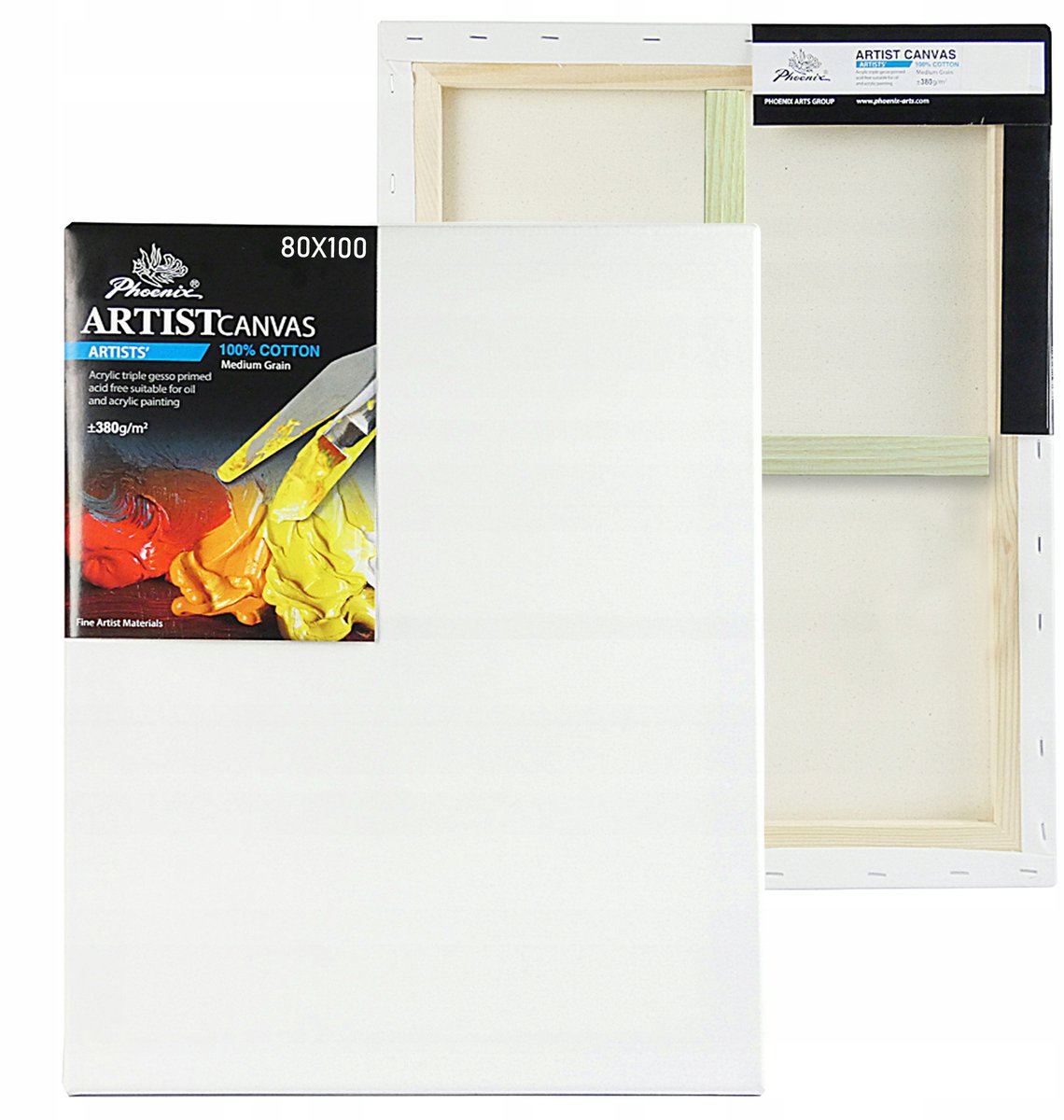 Phoenix Premium Schilderdoek 80x100 cm - Topkwaliteit Katoen