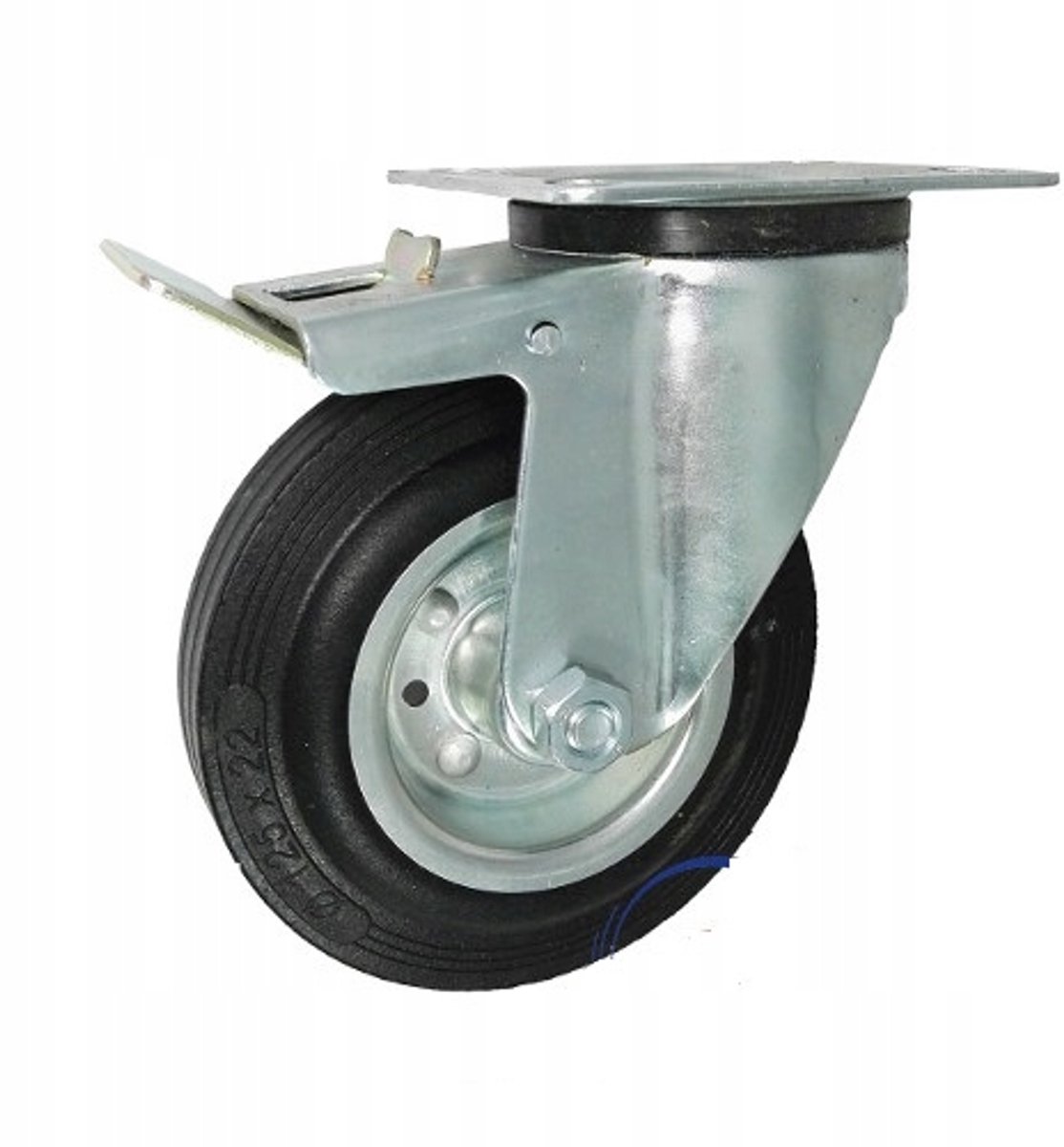 Zwenkwiel met rem Fi 125 - 70 kg draagvermogen