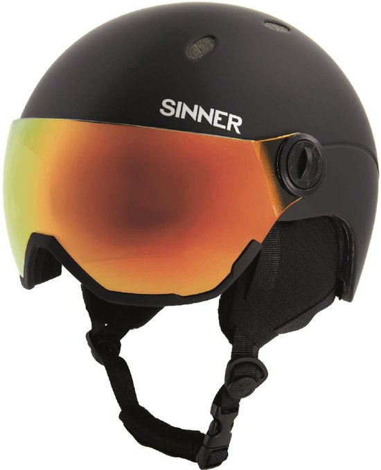Sinner Titan Visor Skihelm Met Photochromic Vizier 2025 - Zwart