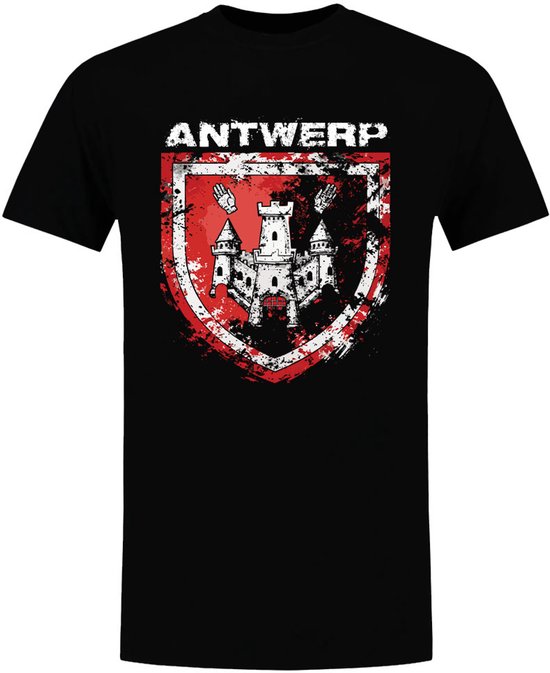 Antwerpen Heren T-shirt - Met Wapen van Antwerpen - Shirt