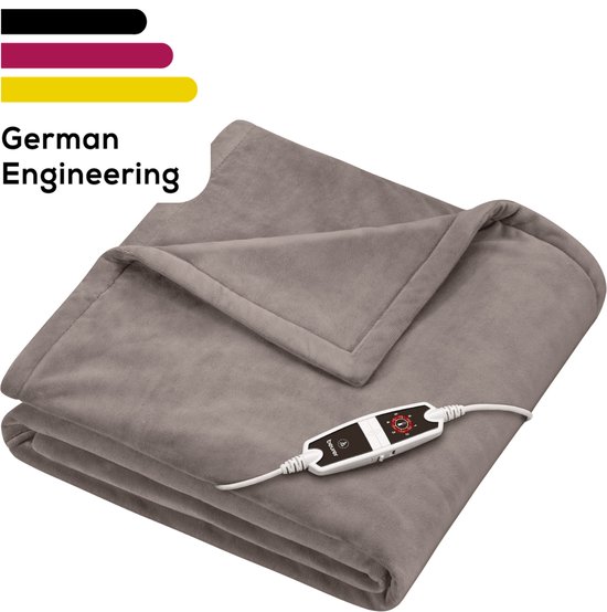 Beurer Elektrische Bovendeken XXL 200x150 cm Taupe - Beurer - €71,99