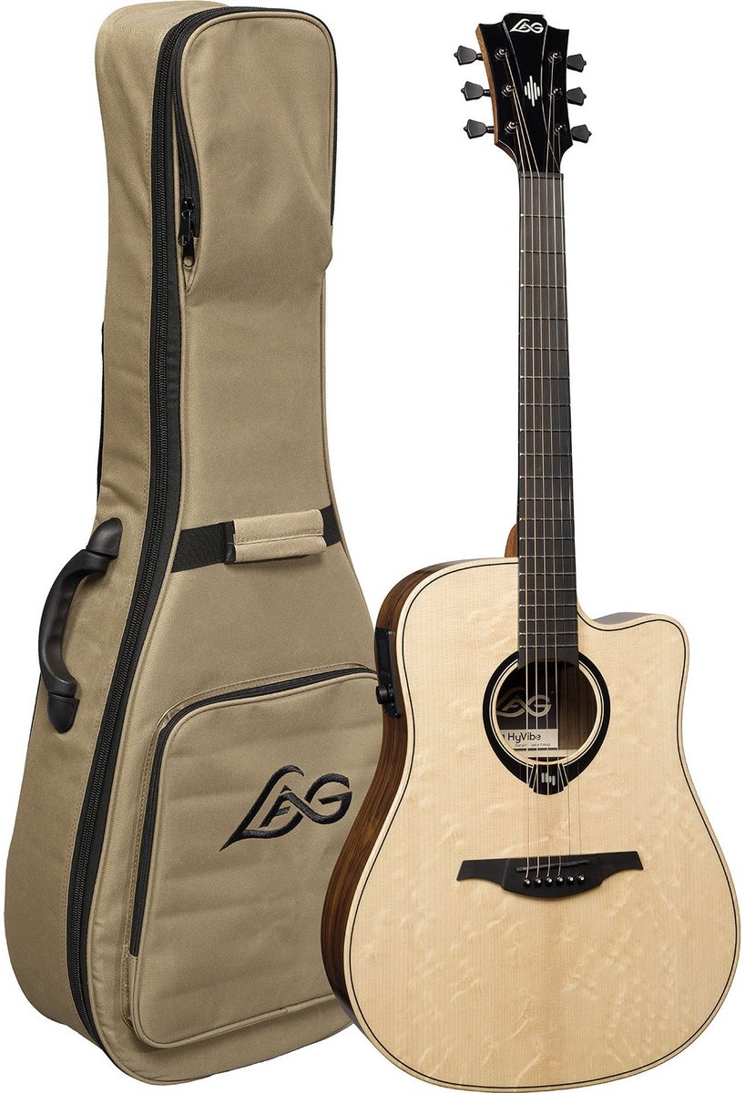 LAG Guitars HyVibe 30 HV30DCE E/A westerngitaar met ingebouwd multi-effect