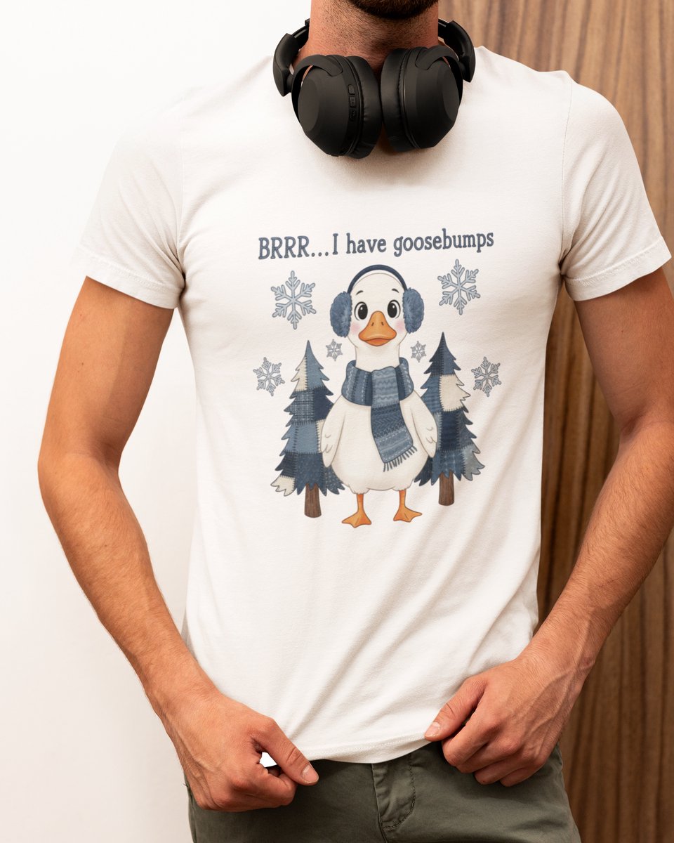 Goosebumps Kerst - Kerst T-shirt Wit - Grappig T-shirt - Maat M - Kerst Cadeau Mannen - Limited Edition