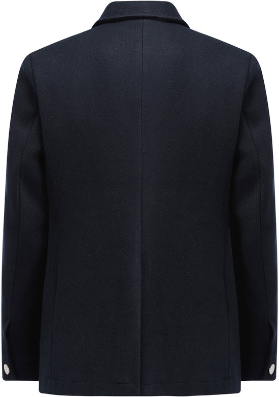 Allthemen Heren Business Casual Een Knop Gekerfde Revers Effen Kleur Pak Jas