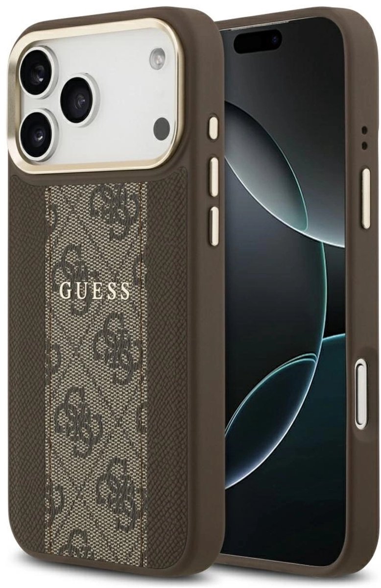 Guess 4G Stripe Case Voor Iphone 17 Pro Max Met Magsafe En Stijlvol