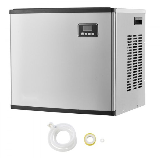 Commerciële ijsblokjesmachine - Kopunit - 181,4 kg/dag - Zelfreiniging - Getimede ijsproductie - Instelbare ijsdikte - Zonder opslagbak - RVS van Merkloos — afbeelding 5