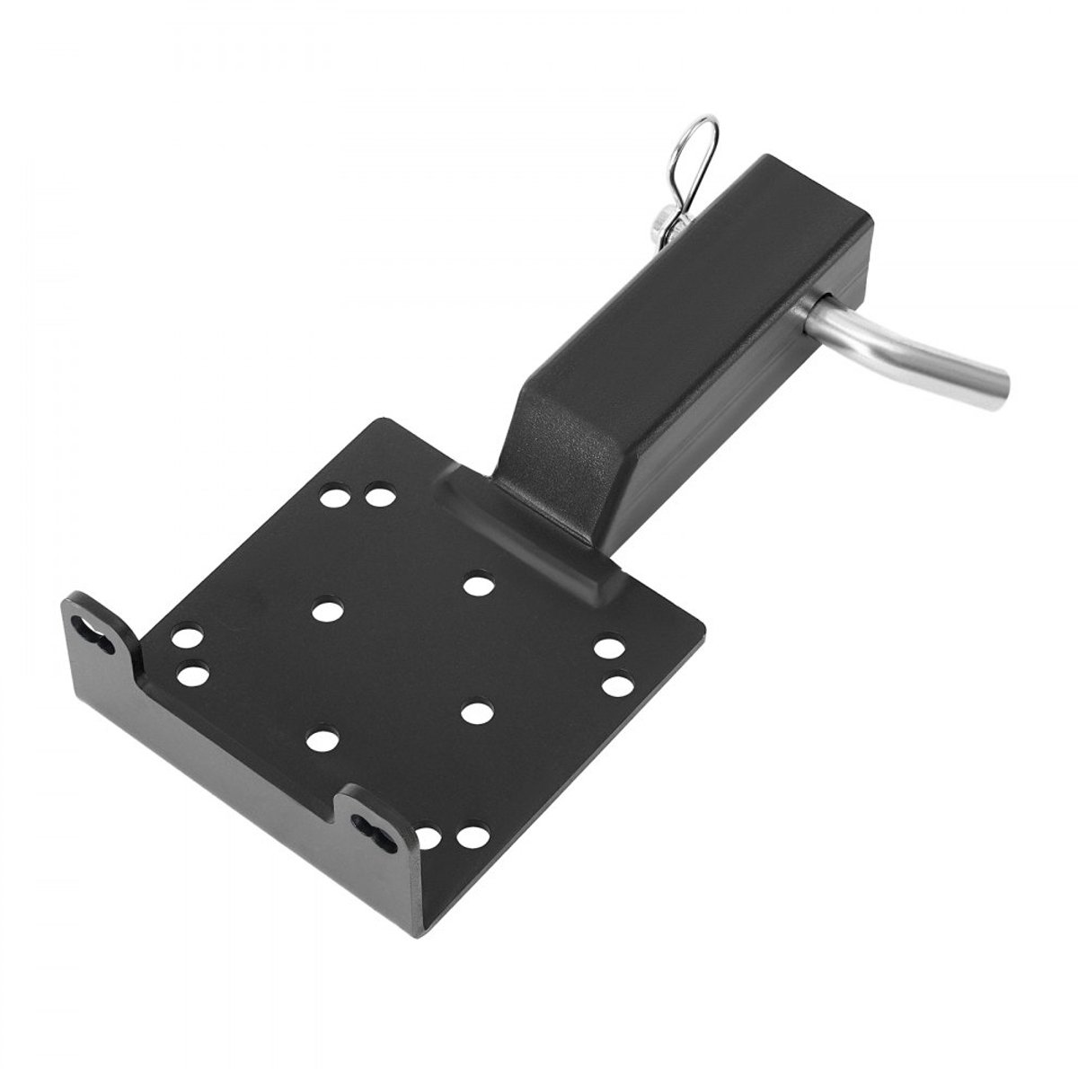 Universele liermontageplaat - Trekhaak lierhouder - Voor 5,08 cm ontvanger - Belastbaarheid 1588 kg - Montage 2/4-boutgaten - Gepoedercoat staal - Voor UTV's en trucks - Zwart