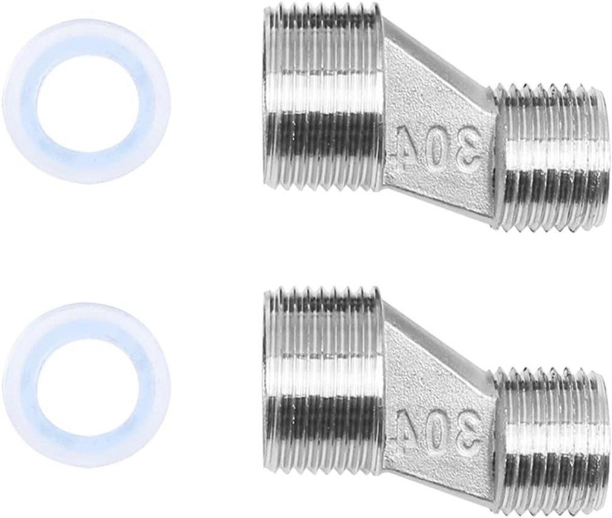 EGoods - S-connector 1/2 inch naar 3/4 inch adapter voor badkamer muur kraan - Installatie