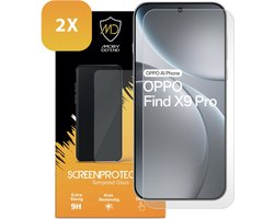 2-Pack MobyDefend Screenprotectors - Geschikt voor Oppo Find X9 Pro - Case-Friendly Screensavers - Gehard Glas