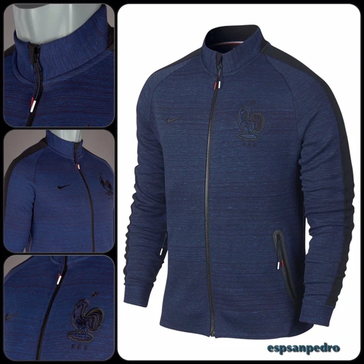 Nike France Vintage Tech Fleece Vest Donkerblauw – Limited edition
