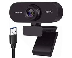 Webcam voor PC - 1080P Full HD - HD Pro Webcam - Voor Laptop en PC - Geschikt Voor Windows en Mac - Streaming Camera - Laptop - Office - Gaming