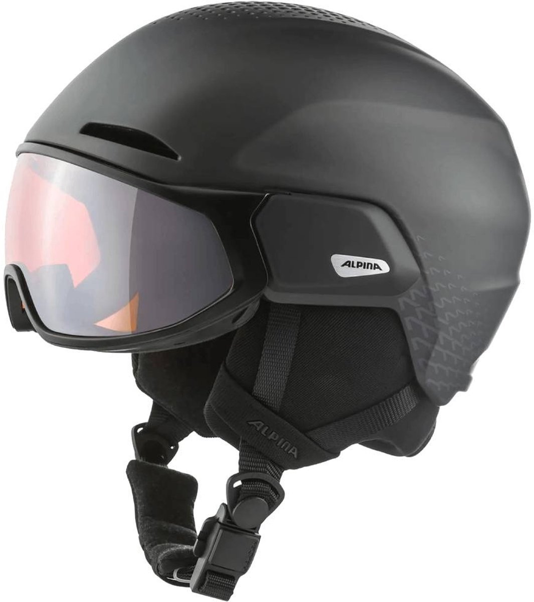 Alpina Oro QV MIPS Skihelm Met Vizier S - Charchoal Metallic