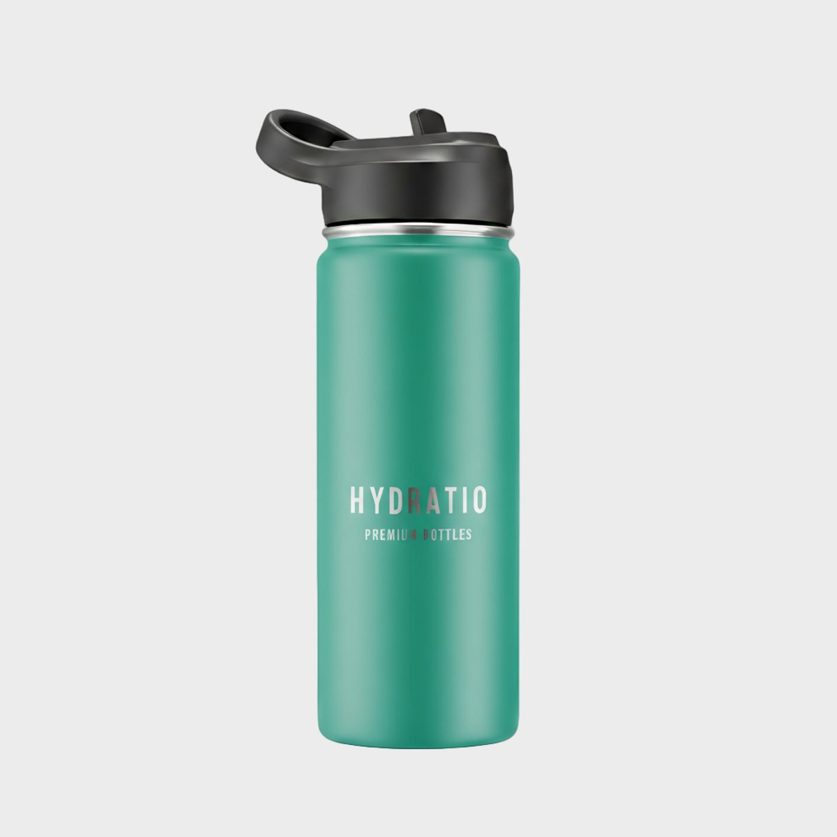 Hydratio Essence Thermosfles 500 ML Emerald Green – RVS Drinkfles Dubbelwandig – 24 Uur Koud 12 Uur Warm – Lekvrije Waterfles BPA-Vrij – Thermoskan Travel Mug Isoleerfles – Koffie Thee Sport Kantoor Cadeau
