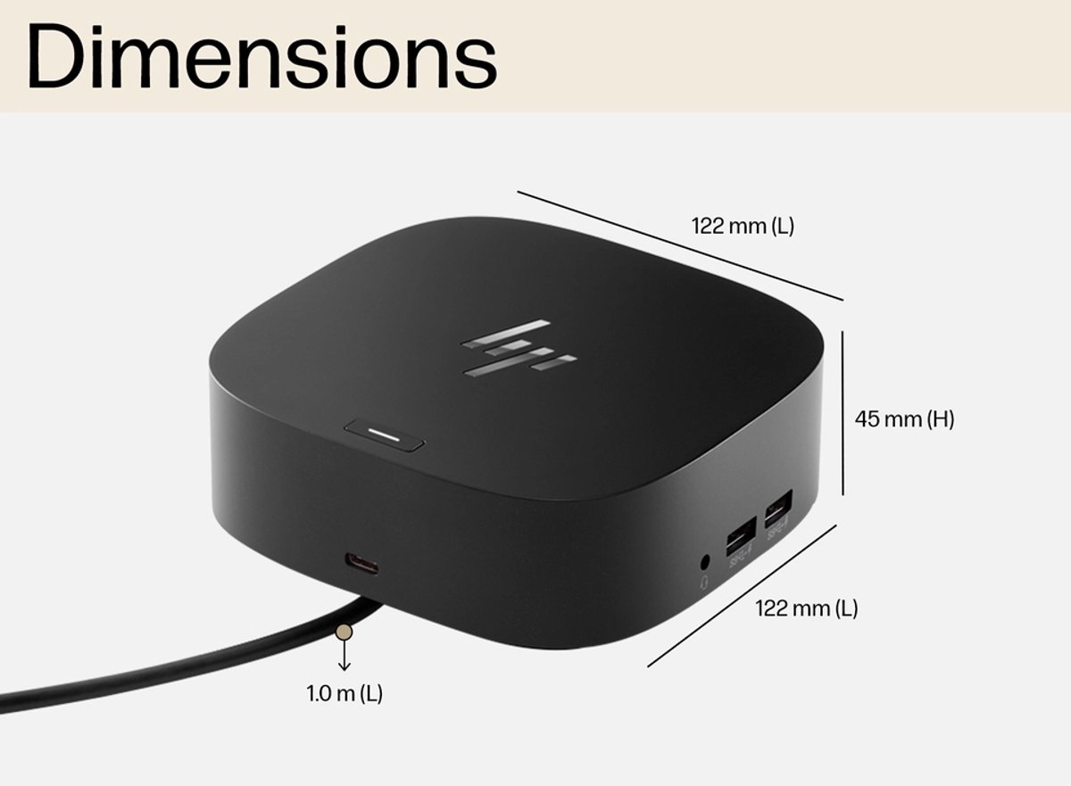 HP USB-C Dock G5 – 100W, Thunderbolt, dual 4K thumbnail 3