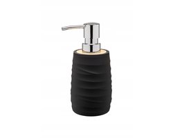 AZURO Zeepdispenser Zwart - Bamboe & Kunststof - 400ml