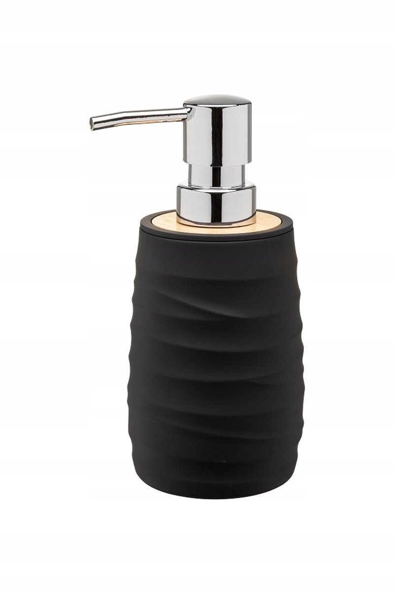 AZURO Zeepdispenser Zwart - Bamboe & Kunststof - 400ml