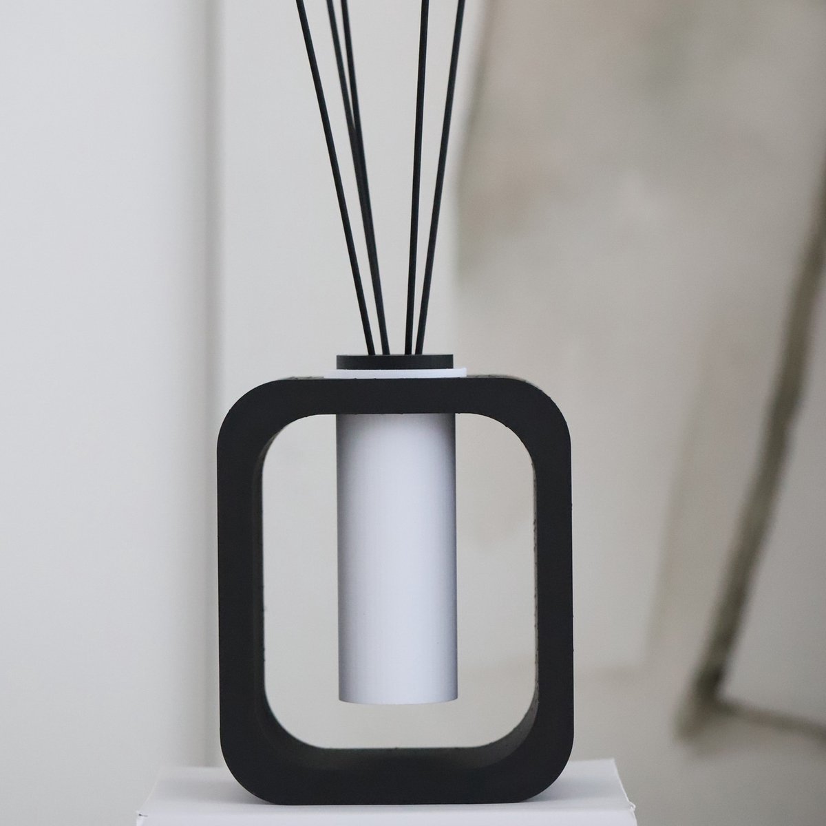 Destiny geurstokjes cozy plaid diffuser 200ml uniek 3d geprint design van gerecycled kunststof handgemaakt in nederland