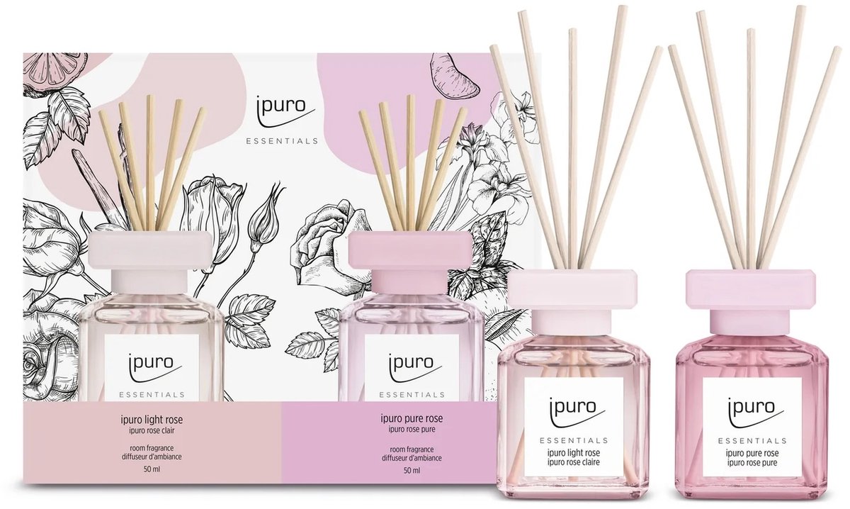 Ipuro Essentials Light & Pure Rose 2x50ml