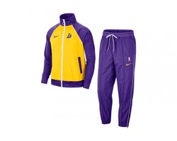 Nike Los Angeles Lakers Courtside Nike NBA-trainingspak - Trainingspak - Maat M - Amarillo/Field Purple/Wit / Paars Wit - Lakers - Basketbal - Heren Trainingspak voor Mannen