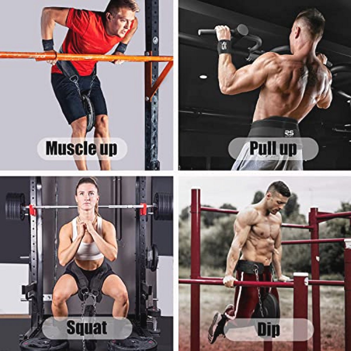 Gewichthefgordel voor Dips en Pull-Ups - Neopreen Ondersteuning voor Krachttraining