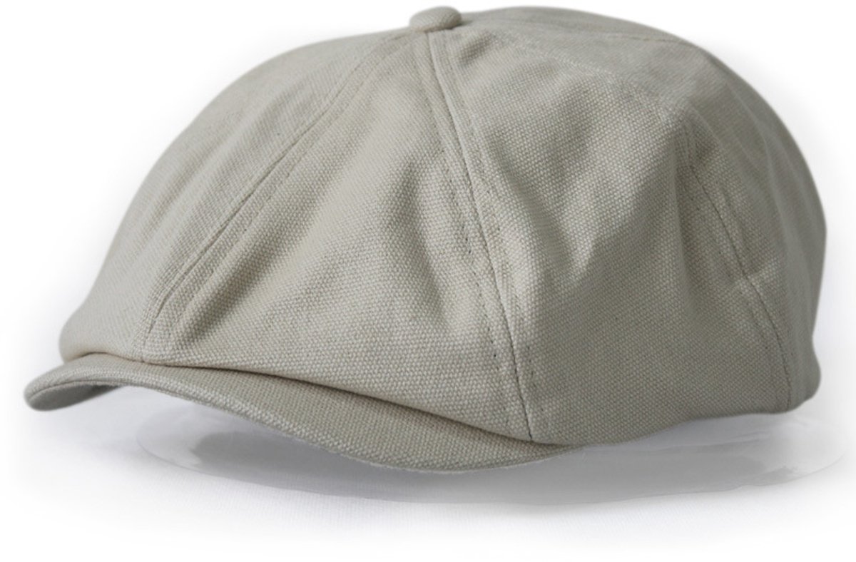 Herfst/Winter Plus Size Krantenjongenspet Baret Grote Hoofdmaat Baseballpet Outdoor Heren en Dames Schildershoed Canvas Beige