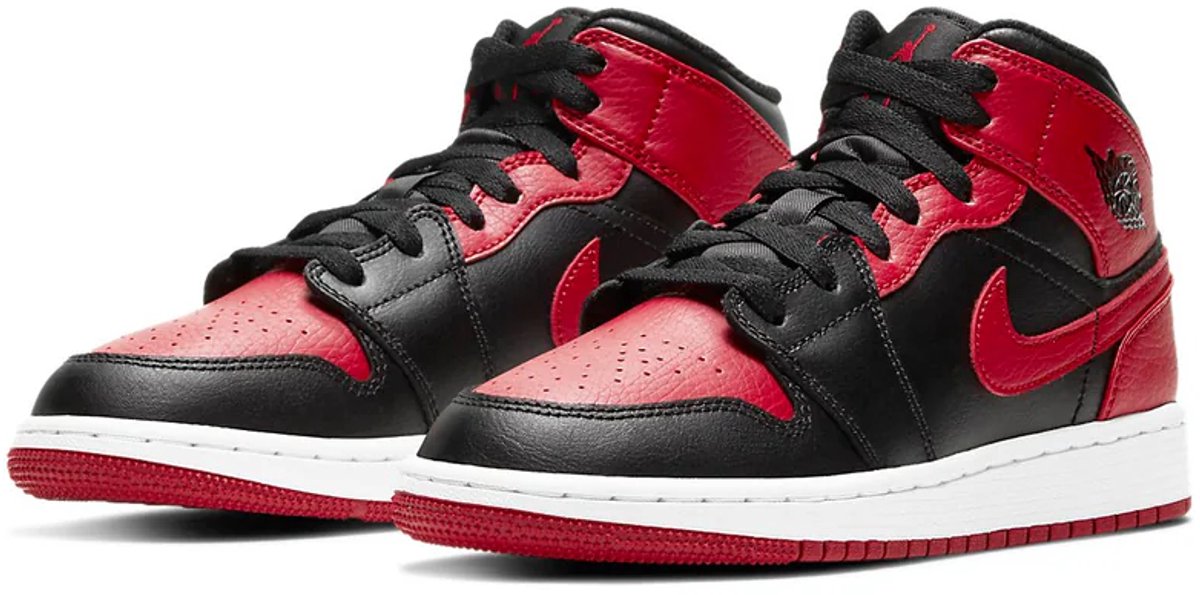 Jordan Air Jordan 1 Mid Sneakers – Banned / /Gym Air Jordan 1 Lifestyle Kinder Sneakers voor Kids Zwart