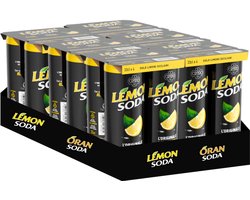 Lemonsoda 33cl - Fonti di Crodo - Lemon Soda - Frisdrank - Tray 24 stuks x 33cl