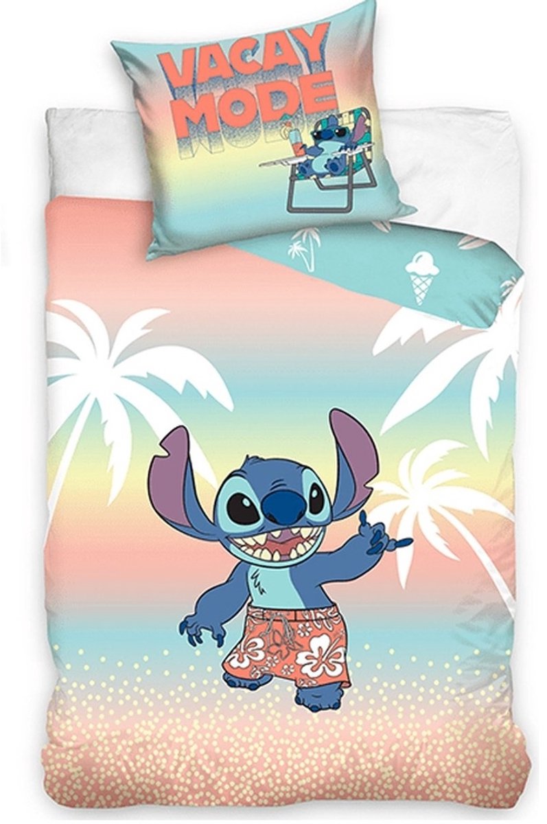Lilo en Stitch dekbedovertrek Vacay Mode 140 x 200 cm - 60 x 70cm - katoen