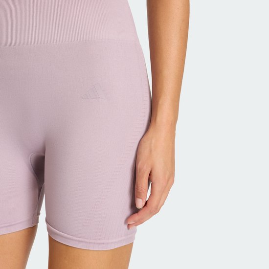 Adidas Performance Workout Essentials Knit Legging 4-Inch - Dames - Paars van Adidas — afbeelding 2