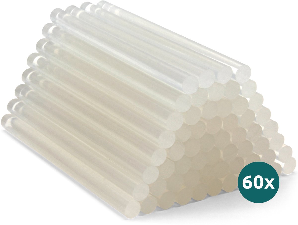 George Napoli Lijmpatronen – 60 Stuks – 11mm x 100mm – Universele Lijmsticks voor Hobby, Reparatie & Knutselen