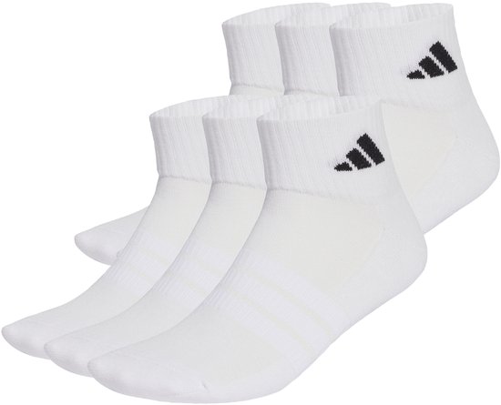 adidas Performance Socquettes Cushioned Essentials Lot de 6 paires - Unisex - Blanc - 37-39