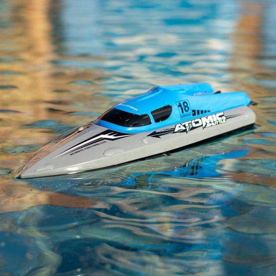 Bestuurbare Boot 30km/u - 150m Bereik - Kapseis-Proof - Kinderen - Voor Buiten - RC Speedboot - Afstandsbestuurbare Boot - Waterspeelgoed Buiten - Boat - Zwembad - Voor Jongens en Meisjes en Volwassenen - Blauw - Silvergear