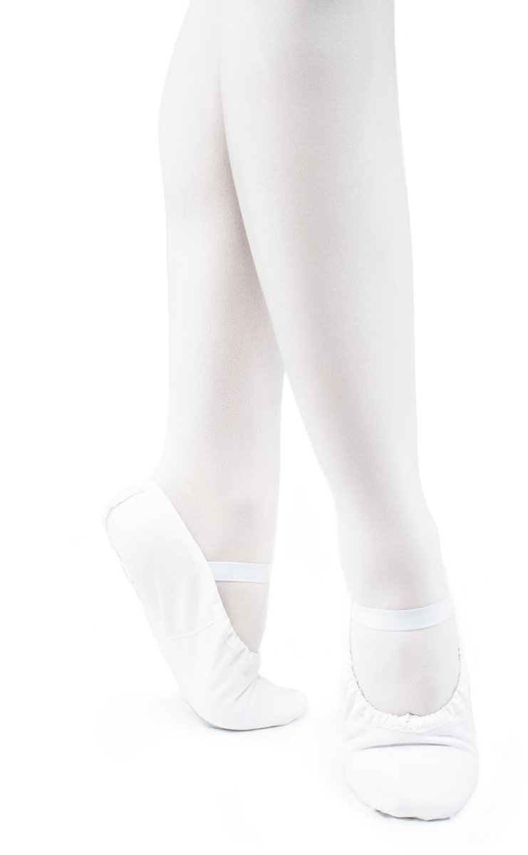 Arabesque Cinderella – Kinder balletschoenen – Wit – Canvas – Splitzool – Maat 29