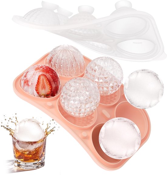 Golfbal-Ijsvorm, Bol-Ijsblokjesmaker Siliconen Ronde Ijsbalmaker Kan 6 Grote Ijsballen Maken Golfcadeau voor Cocktails Koffie Whiskyliefhebbers Golfbal-Ijsvorm, Bol-Ijsblokjesmaker Siliconen Ronde Ijsbalmaker Kan 6 Grote Ijsballen Maken Golfcadeau voor Cocktails Koffie Whiskyliefhebbers