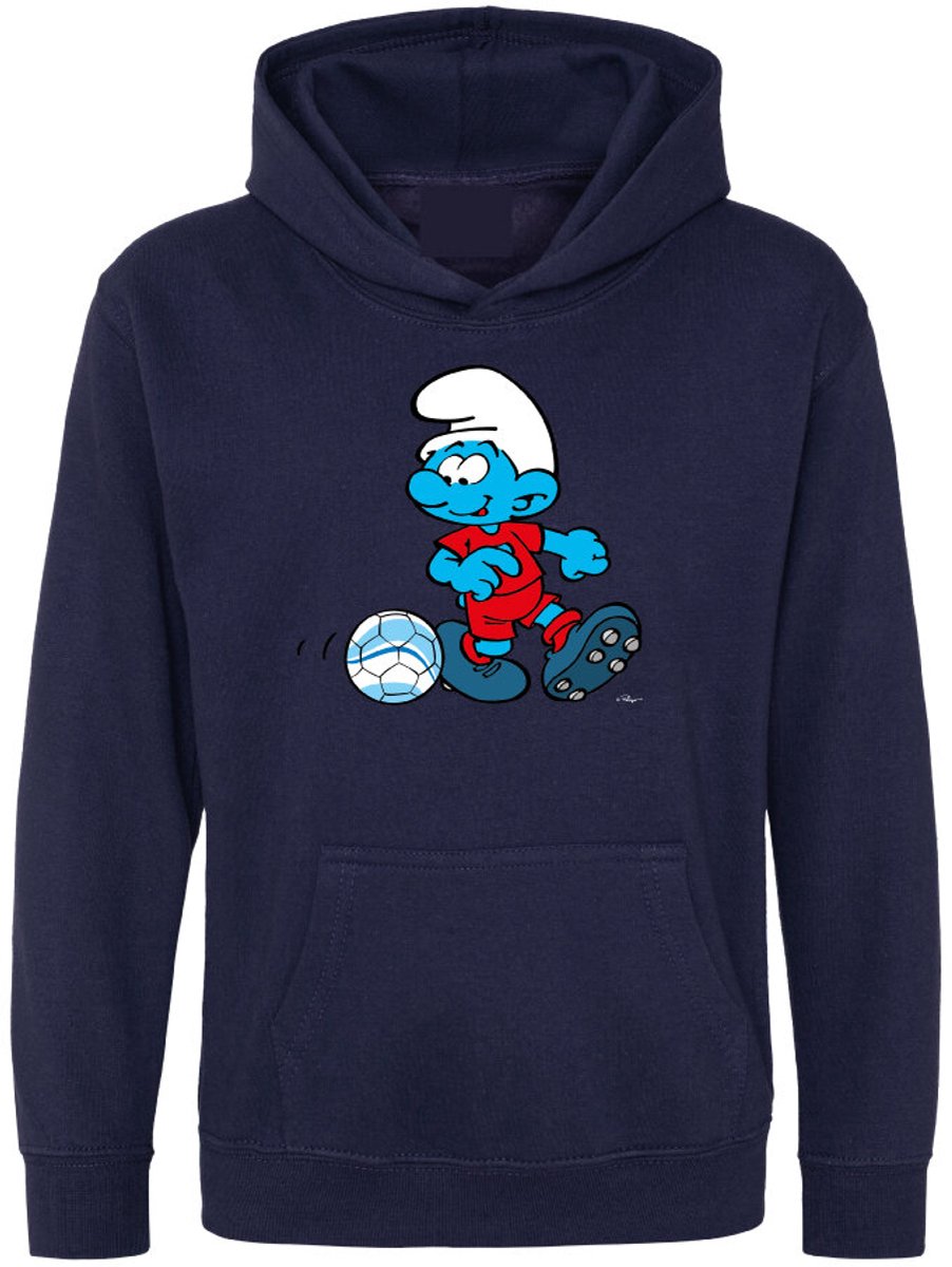 Hingly Hooded sweater Navy Smurf Voetbal maat 128