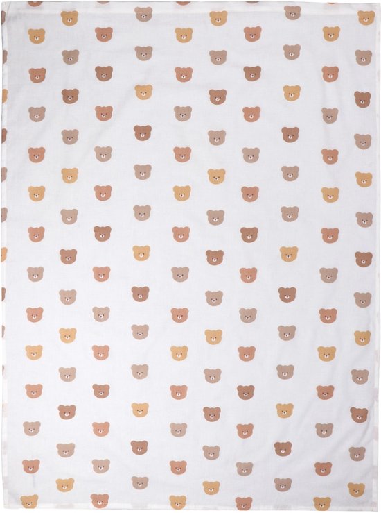Drap-housse pour berceau MamaLoes Jersey Bears 75 x 100 cm ML040218