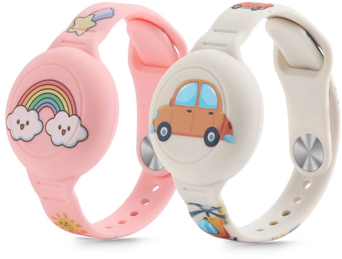 Tech-Protect Smooth Case 2-Pack Voor Apple Airtag 1 2 Voor Kinderen Praktisch