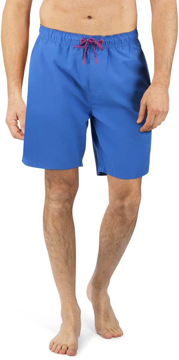 riverso Heren Short RIVDavid bequem Blauw S Volwassenen Sneldrogende Zwemshort met Trekkoord