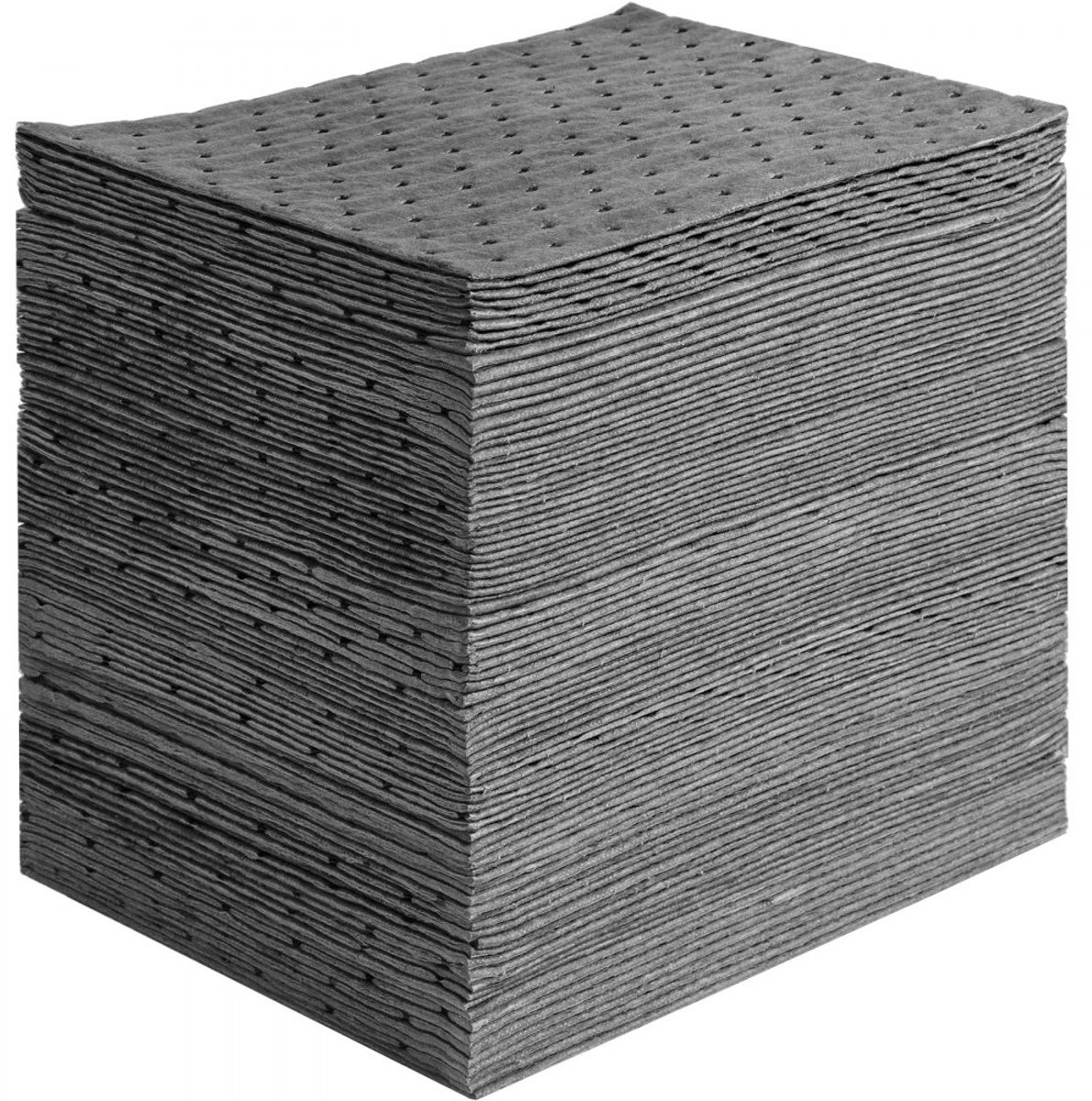 Absorberende Pads / Waterabsorberende Matten - Dispenserdoos 100 Stuks - Polypropyleen - Voor Water - Afmeting 330 x 250 x 3,5 mm - Absorptiecapaciteit 45 L - Grijs